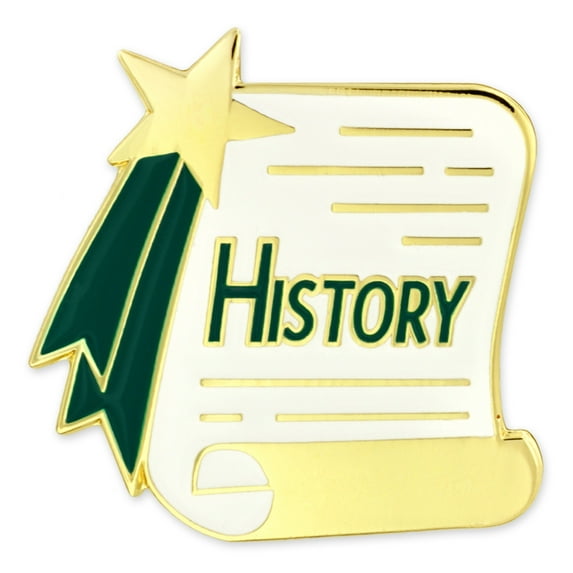 PinMart History Scroll School Award Lapel Pin – Scholar Reward Pin – Student Achievement Pin for Scholastic Excellence – Education Study Performance Honor Pin for Pupils