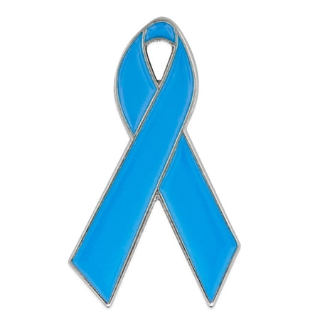 PinMart Men’s Health Ribbon or Prostate Cancer Prevention Awareness Lapel Pin – Light Blue Ribbon prevention Pin