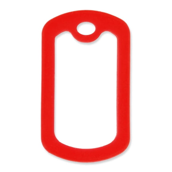 PinMart Military Dog Tag Silencer – No Noise Silicone ID Protector, Red - 5 PACK