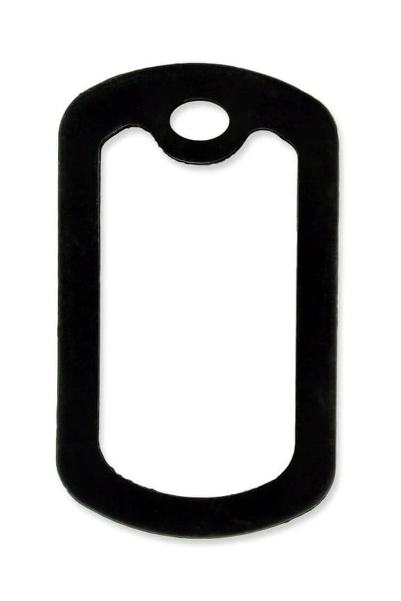 Military Dog Tag Silencer – Silicone Rubber ID Tag Protector – Tag Edge Bumper Prevents Noise & Scratching, Black - 5 PACK