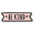 thumbnail image 1 of PinMart Motivational Enamel Lapel Pin – Be Kind Brooch Pin – Nickel Plated Pin for Clothing, Bags and Lanyards – Supports Kindness and Positive Mental Health- Nickel Plated Enamel, Single or Bulk Pack, 1 of 3