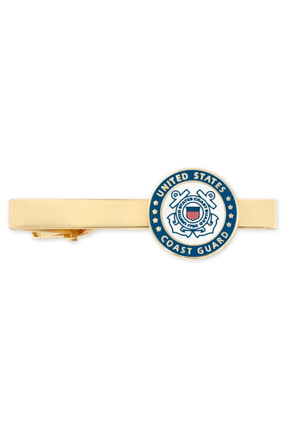 Officially Licensed U.S. Coast Guard Tie Clip - Gold