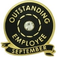 thumbnail image 1 of PinMart Outstanding Employee of The Month Lapel Pin - September, 1 of 6
