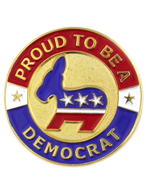 Proud To Be A Democrat Button Pin