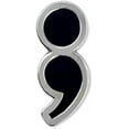 thumbnail image 1 of PinMart Semicolon Mental Health Awareness Pin – Silver Plated Black Enamal Lapel Pin for Suicide Awareness and Prevention - Secure Clutch Back for Hats, Scarves and Backpacks, 1 of 1