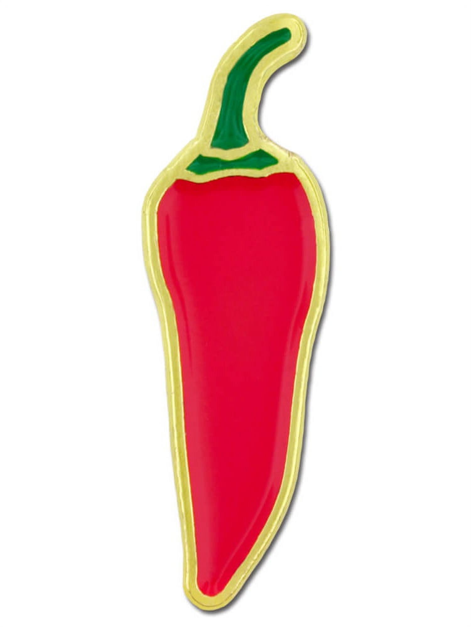PinMart Spicy Red Chili Pepper Food Enamel Lapel Pin -  FunUnisex Lapel Pins for Teens and Adults - image 1 of 3