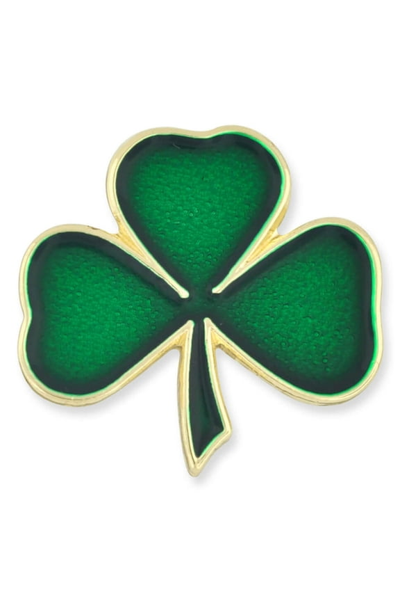 St. Patrick's Day Lapel Pin – Green Shamrock Lapel Jewelry for Women and Men – Irish Culture Celebration Pin –Gold Plated Enamel Brooch with Standard Clutch Back