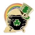thumbnail image 1 of PinMart St. Patrick's Day Lapel Pin â Shamrock Pins, Irish Enamel Pin, 1 of 5