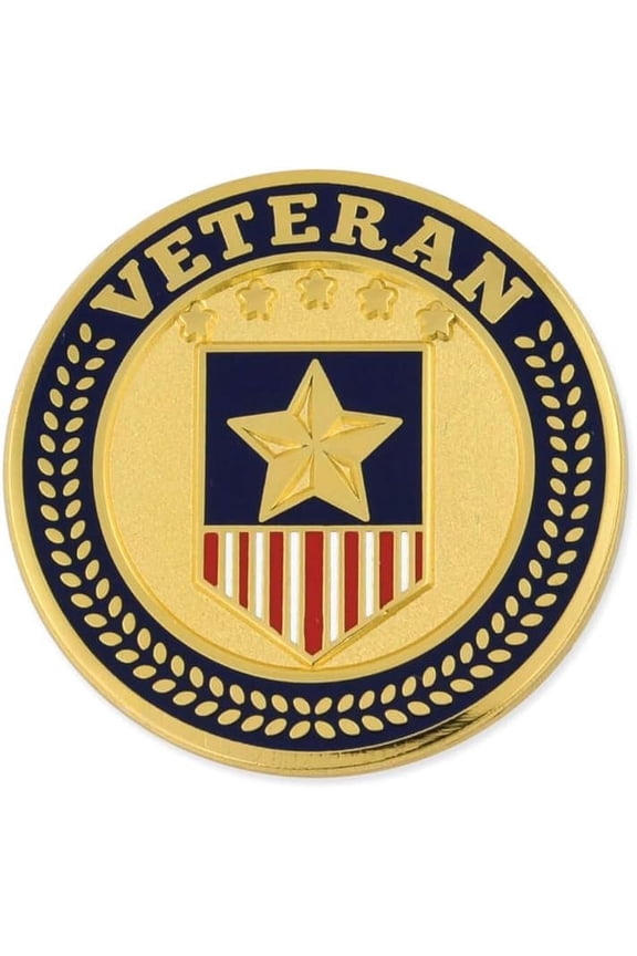 Veteran American Flag Lapel Pin-Proud Patriotic USA Flag Enamel Pin