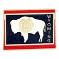 thumbnail image 1 of PinMart Wyoming Shape Flag Enamel Pins - Gold Plated US State Lapel Pins, 1 of 7