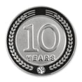 thumbnail image 1 of PinMart's 10-19 Years of Service Award Employee Recognition Gift Lapel Pin - Black, 1 of 2