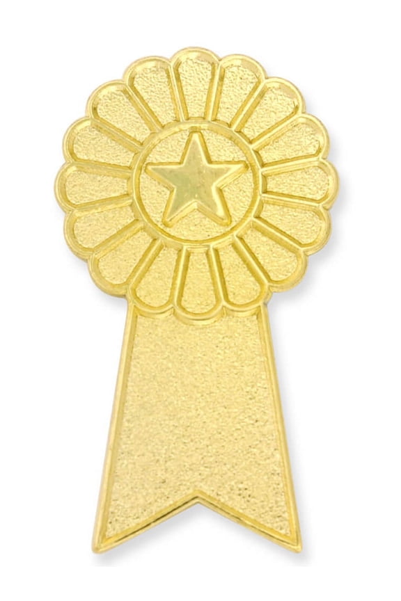 's 1st Place Gold Ribbon Lapel Pin Student Employee Recognition Award - 5 Pack