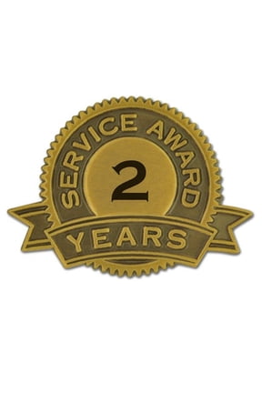 's 2 Year of Service Award Lapel Pin - 1 Piece