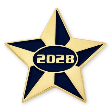PinMart's 2028 Blue and Gold Star Pin