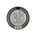 thumbnail image 1 of PinMart's 38 Years of Service Award Employee Recognition Gift Lapel Pin - Black, 1 of 3