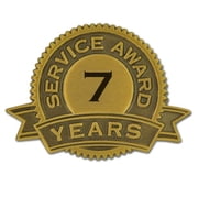PinMarts 7 Year of Service Award Lapel Pin - 1 Piece