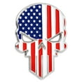 thumbnail image 1 of PinMart's American Flag Skull Lapel Pin, 1 of 3