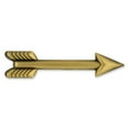 thumbnail image 1 of PinMart's Antique Gold Shooting Arrow Lapel Pin, 1 of 3