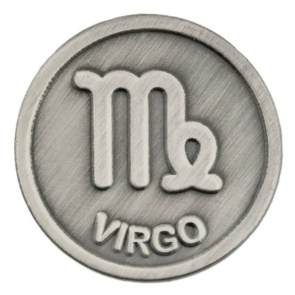 PinMart's Antique Silver Virgo Zodiac Pin