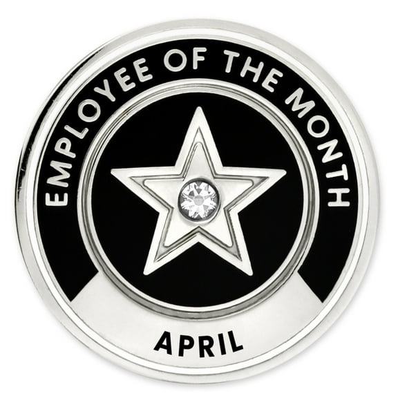 PinMart's April Employee of the Month Lapel Pin