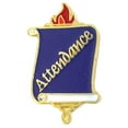 thumbnail image 1 of PinMart's Attendance Student School Teacher Enamel Lapel Pin, 1 of 4