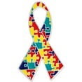 thumbnail image 1 of PinMart's Autism Awareness Ribbon Puzzle Piece Enamel Lapel Pin, 1 of 8