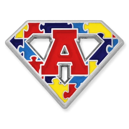 PinMart's Autism Awareness Super Power Puzzle Enamel Lapel Pin - 25 Pack
