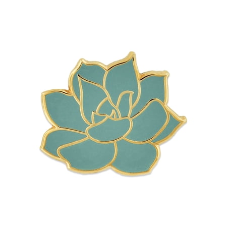 PinMart's Beautiful Small Succulent Flower Plant Lover Enamel Lapel Pin
