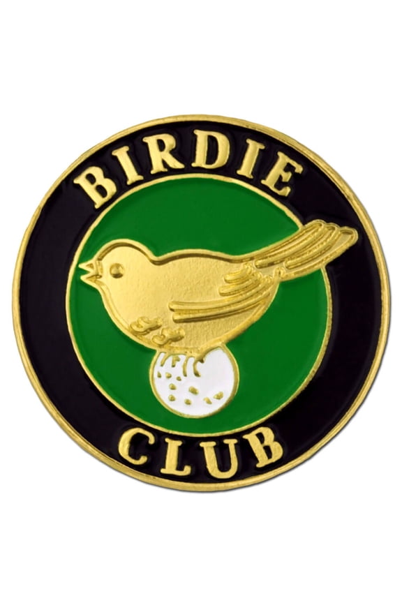 's Birdie Club Golf Golfing Enamel Lapel Pin