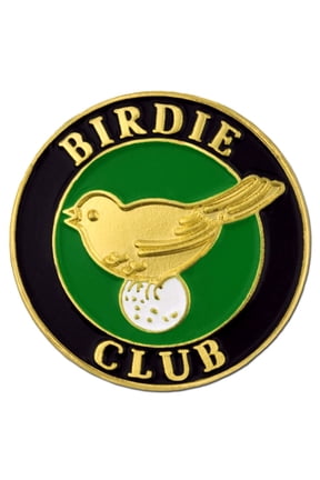 's Birdie Club Golf Golfing Enamel Lapel Pin