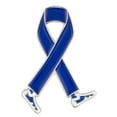 thumbnail image 1 of PinMart Blue Awareness Ribbon Walk Fundraiser Enamel Lapel Button Pin, 1-Piece, 1 of 4