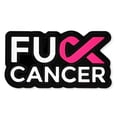 thumbnail image 1 of PinMart's Bold Pink Ribbon “F Cancer” Lapel Pin – Black Die-Plated, Soft Enamel, Clutch Back – Symbol of Strength, Support, & Remembrance- 10 Pack, 1 of 2