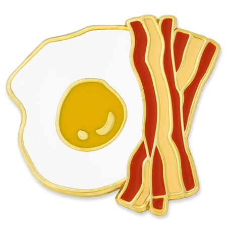 PinMart's Breaskfast Bacon And Egg Enamel Lapel Pin