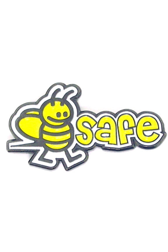 's Bummble Bee Safe Safety Enamel Lapel Pin