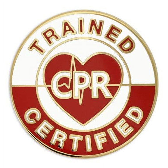 PinMart's CPR Trained and Certified Enamel Lapel Pin