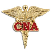 PinMart's Certified Nursing Assistant CNA Red Caduceus Lapel Pin - 25 Pack