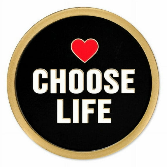 PinMart's Choose Life Lapel Pin of Unisex Lapel Pins