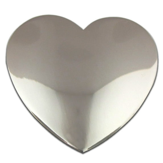 PinMart's Classic Shiny Silver Heart Valentine's Day Lapel Pin - 25 Pack