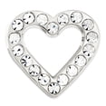 thumbnail image 1 of PinMart's Clear Rhinestone Heart Valentine's Day Brooch Pin, 1 of 7