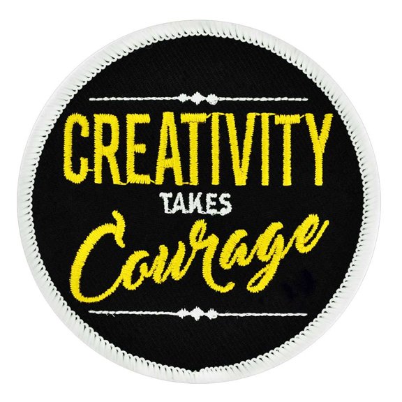 PinMart's Creativity Takes Courage Patch - 5 PACK