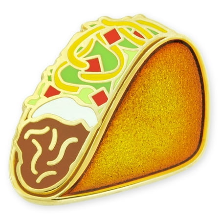 PinMart's Crunchy Taco Fast Food Enamel Lapel Pin