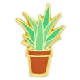 thumbnail image 1 of PinMart's Cute Aloe Plant Trendy Enamel Lapel Pin, 1 of 3