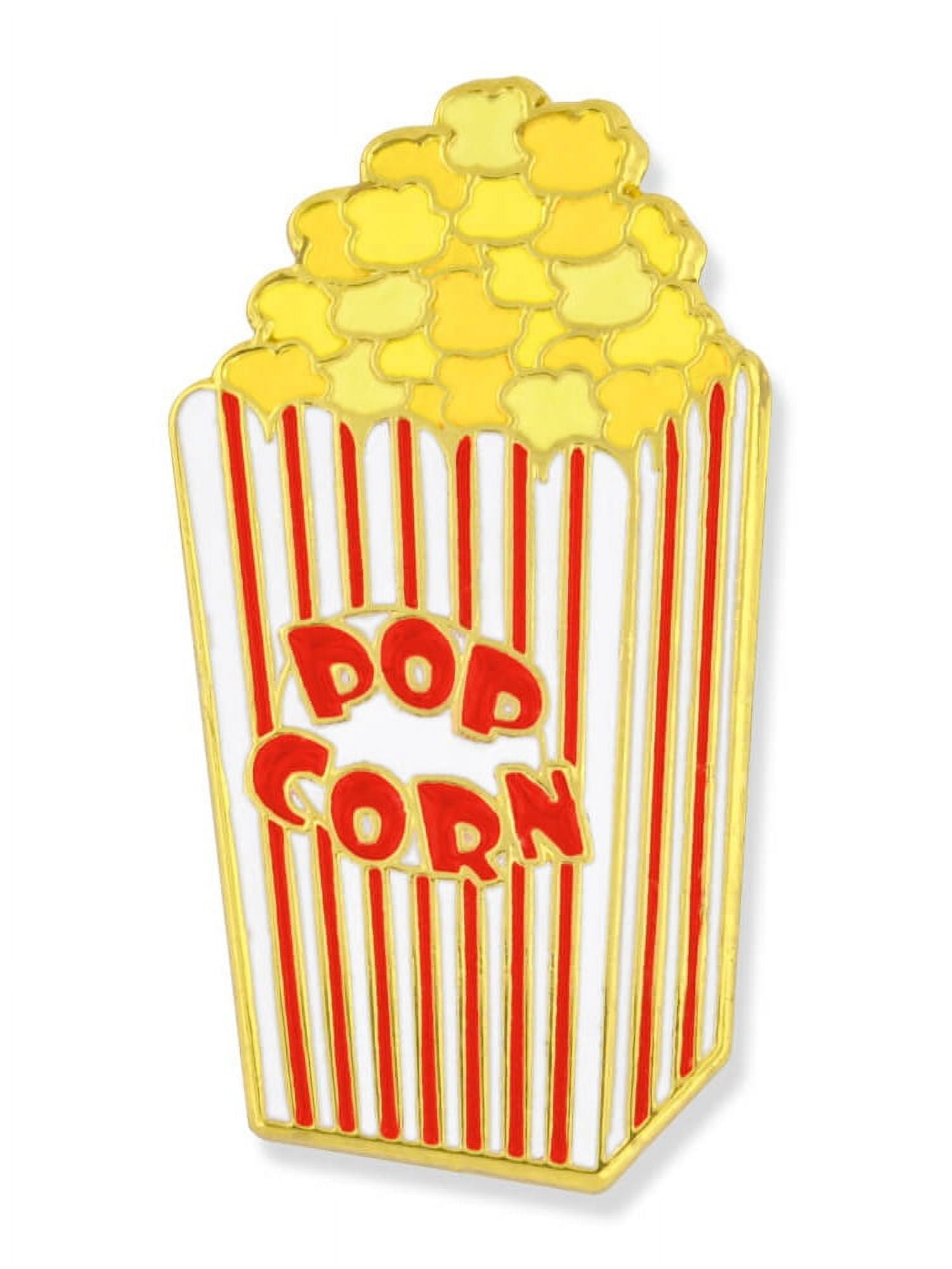 POPCORN ACRYLIC PIN, PATCHES AND PINS