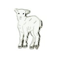 thumbnail image 1 of PinMart's Cute White Lamb Farm Animal Enamel Lapel Pin, 1 of 3
