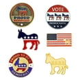 thumbnail image 1 of PinMart Democratic Patriotic Political Enamel Lapel Pin Set, 1 of 4