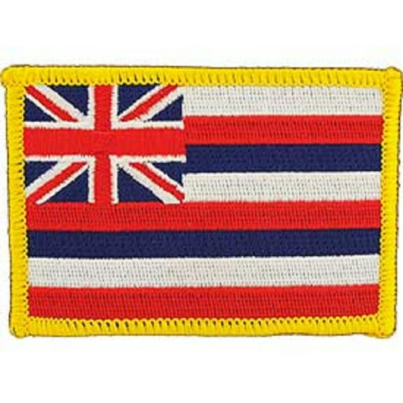PinMart's Embroidered US State Flag Patch- Hawaii Flag