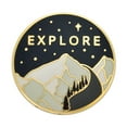 thumbnail image 1 of PinMart's Explore The Outdoors Adventure Hiking Lover Enamel Lapel Pin, 1 of 2