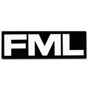 PinMarts FML Black & White Mean Trendy Enamel Lapel Pin