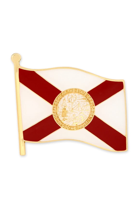 's Florida US State Flag FL Enamel Lapel Pin