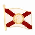 thumbnail image 1 of PinMart's Florida US State Flag FL Enamel Lapel Pin, 1 of 3